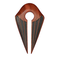 Cargar imagen en el visor de la galería, Ohrgewicht Sawoholz Pfeil 14mm Piercing Streifen
