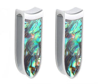 Load image into Gallery viewer, Ohrgewicht Ohrhänger Piercing Edelstahl Perlmutt 12mm
