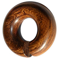 Load image into Gallery viewer, Ohr Piercing Parasitholz Holz Ohrgewicht Ring Donut
