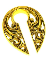 Load image into Gallery viewer, Ohrgewicht Piercing Schlüsselloch Edelstahl PVD Tropfen
