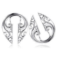 Load image into Gallery viewer, Ohrgewicht Piercing Schlüsselloch Edelstahl PVD Tropfen
