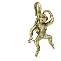 Load image into Gallery viewer, Ohrgewicht 4mm Hook Messing Affe 70mm Dehner
