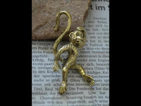 Load image into Gallery viewer, Ohrgewicht 4mm Hook Messing Affe 70mm Dehner
