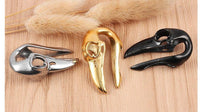 Cargar imagen en el visor de la galería, Ohrgewicht 12mm Hook Edelstahl PVD Vogel Skull Piercing
