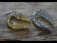 Cargar imagen en el visor de la galería, Ohrgewicht 8mm Dehner Edelstahl gold silber Schlüsselloch
