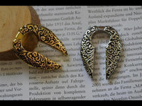 Cargar imagen en el visor de la galería, Ohrgewicht 8mm Dehner Edelstahl gold silber Schlüsselloch
