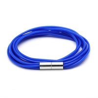 Load image into Gallery viewer, Silikonarmbänder Farben Schnüre Armband Silikon fünffach mehrlagig Magnetverschluss unisex
