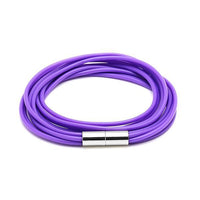 Load image into Gallery viewer, Silikonarmbänder Farben Schnüre Armband Silikon fünffach mehrlagig Magnetverschluss unisex
