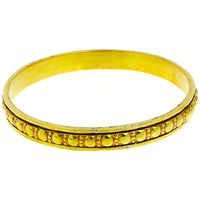 Load image into Gallery viewer, Messing Brass Armreif rot golden Kreise 9 mm nickelfrei antik Tribal 69 mm Schmuck
