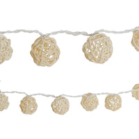 Load image into Gallery viewer, LED Lichterketten bunt 20 Baumwollkugeln (6 cm) CE 3,5m Deko innen Cotton Ball
