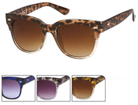 Cargar imagen en el visor de la galería, Sonnenbrille Nerd Damen 400 UV getönt transparent getigert Rechteck
