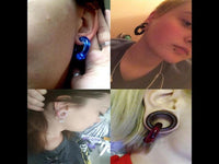 Load image into Gallery viewer, Ball Closure Piercing Klemmkugel Ring rot Acryl
