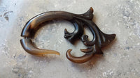 Cargar imagen en el visor de la galería, Fake Horn Piercing Ornament Hook Spirale dunkel

