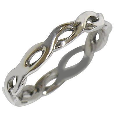 Silberring filigran gewundene Bänder Ring 925er Sterling Silber Damen Schmuck Ringe