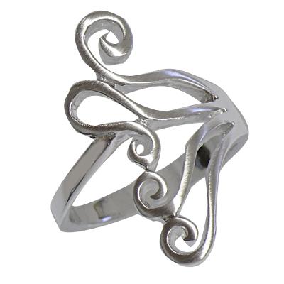 Silberring Flügel Spiralen filigran Ringe Ring 925er Sterling Silber Silberschmuck Damen Schmuck