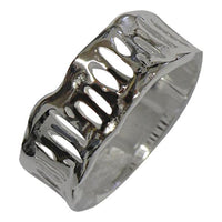 Load image into Gallery viewer, Silberring Löcher oval Ring aus 925er Sterling Silber Silberschmuck Unisex Designer Schmuck Ringe
