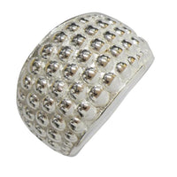 Load image into Gallery viewer, Silberring Halbkugeln gewölbt Band Ring 925er Sterling Silber Damen Herren Kugel Designer Schmuck
