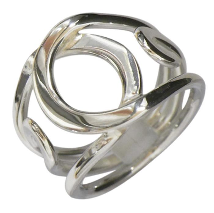 Silberring Schleifen überlappen Ring 925er Sterling Silber Damen Designer Schmuck Ringe