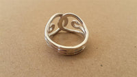 Load image into Gallery viewer, Silberring Schleifen überlappen Ring 925er Sterling Silber Damen Designer Schmuck Ringe

