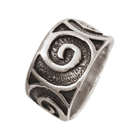 Cargar imagen en el visor de la galería, Silberring Spiralen groß dunkel oxidiert aus 925er Sterling Silber Damen Silberschmuck Ringe
