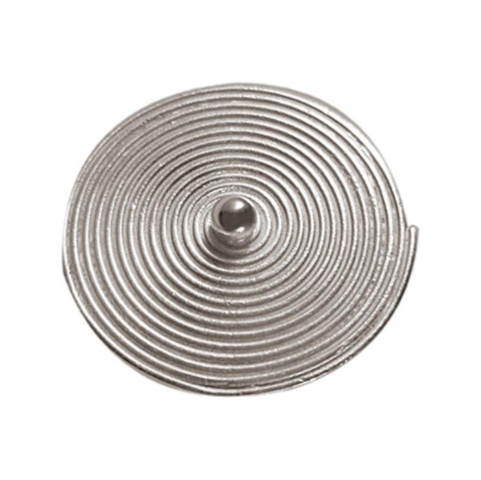 Silberringe Perle Spirale flach rund 925er Sterling Silber Ringe verstellbar unisex