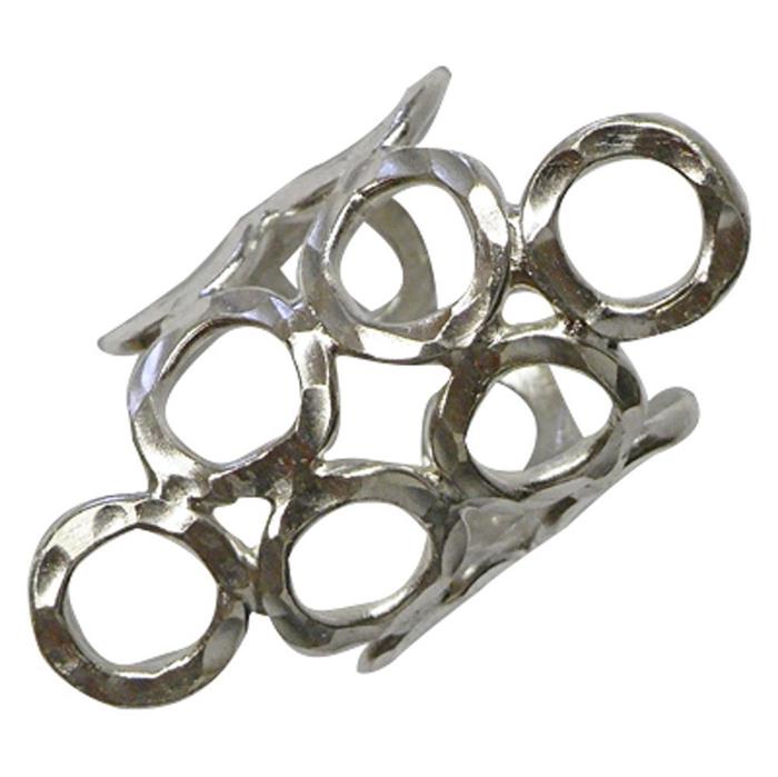 Silberring groß Kreise glänzend aus 925er Sterling Silber Damen Silberschmuck Ringe