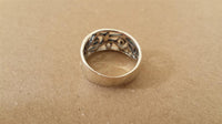 Cargar imagen en el visor de la galería, Silberring breit feine Spiral Ornamente Ring 925er Sterling Silber Damen Schmuck
