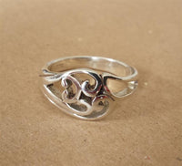 Load image into Gallery viewer, Silberring Schnörkel Glanz Ringe Ring 925er Sterling Silber Damen Herren Schmuck
