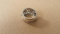 Load image into Gallery viewer, Silberring Bali Spiral Muster Ring 925er Sterling Silber Damen Designer Schmuck Ringe
