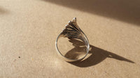 Load image into Gallery viewer, Silberring Ring glänzend Flügel Ringe 925er Sterling Silber Damen Schmuck
