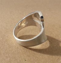Load image into Gallery viewer, Silberring matt glänzend runde Enden Ring 925er Sterling Silber Damen Designer Schmuck Ringe
