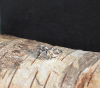 Cargar imagen en el visor de la galería, Ring filigran nackte Frau Engel 925e Sterling Silber
