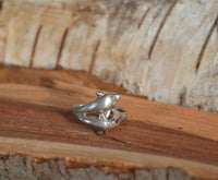 Load image into Gallery viewer, Ring Filigran Zwei Delphine 925er Sterling Silber
