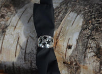 Cargar imagen en el visor de la galería, Ringe Nacht Sterne Mond 925 Sterling Silber breit massiv
