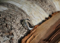 Load image into Gallery viewer, Bandring konvex gewölbt 7mm breit gebürstet 925 Sterling Silber
