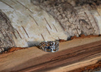 Load image into Gallery viewer, Silberring Blume spiralig 925er Sterling Silber Ring
