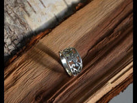 Load image into Gallery viewer, Silberring Blume spiralig 925er Sterling Silber Ring
