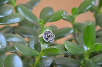 Load image into Gallery viewer, Ring oxidiert glänzend Rose 925 Silber verstellbar
