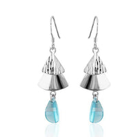 Cargar imagen en el visor de la galería, Ohrhänger Ohrringe 925er Sterling Silber nickelfrei Damen Zirkonia Baum Stein
