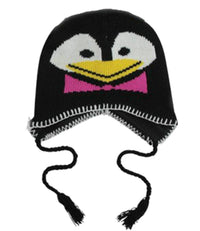 Load image into Gallery viewer, Tiermütze Beanie Mütze Skimütze Wintermütze Kinder Pinguin Zebra Panda Hund bunt
