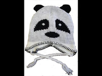 Load image into Gallery viewer, Tiermütze Beanie Mütze Skimütze Wintermütze Kinder Pinguin Zebra Panda Hund bunt
