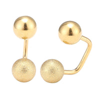 Load image into Gallery viewer, Long Staples Barbell 90 Grad Schraubverschluss zwei Kugeln golden glitzer
