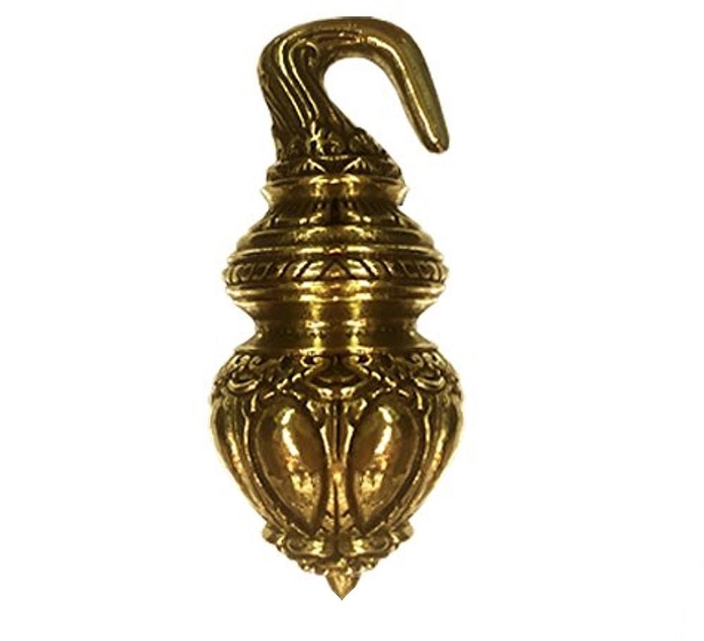 Piercing 90g Ohrgewicht Brass gold Tropfen Hook 6mm