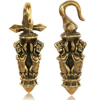 Load image into Gallery viewer, Piercing 36g Ohrgewicht Brass gold Spitze Hook 4mm
