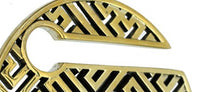Load image into Gallery viewer, Piercing 38g Ohrgewicht Brass gold 8mm Kreis Labyrinth
