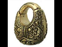 Load image into Gallery viewer, Clicker Piercing Ohrgewicht Korb 8mm Messing 42,6g
