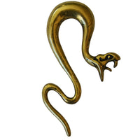 Load image into Gallery viewer, Piercing Ohrgewicht 14g Messing Schlange Spike 7.6mm
