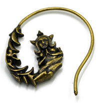 Load image into Gallery viewer, Piercing Ohrgewicht 8g Messing Meerfrau Hook 1.45mm
