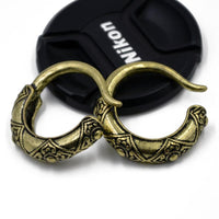 Load image into Gallery viewer, Piercing Ohrgewicht 29g Messing Creolen Hoops 6mm Hook
