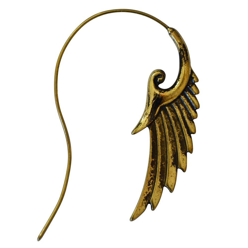 Piercing Messing Hook Ohrhänger 1.3mm Flügel Spirale